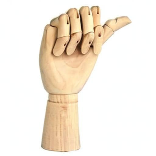 Wood Artist Drawing Manikin Articulated Mannequin with Wooden Flexible Fingers 10