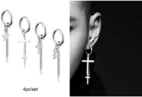 Ckysee 3 Pairs Small Endless Hoop Earrings Set Unisex Cartilage Earrings Nose Lip Rings Body Piercing Jewelry