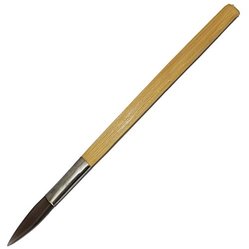 NIUPIKA Agate Burnisher Wit Bamboo Handle Sword Shape Craft Polishing Tool