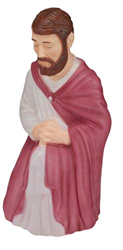Light up 3 piece Nativity Scene Holy Family Set Christmas Decoration Durable