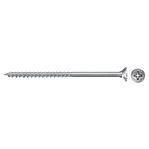 fischer 300 x Chipboard Screws Power-Fast II 3.0 x 40 Countersunk Head with Phillips Partial Thread Galvanised Blue Passivated (Item No. 670051)
