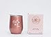 Rose Gold Wine Tumbler, ROSÉ ALL DAY 12 oz Stainless Steel Double-Insulated Tumbler with Lid for Wine, Coffee, Beer, Cocktails, Champagne, Gift for Wine Lovers, Bridesmaids and Girlfriends