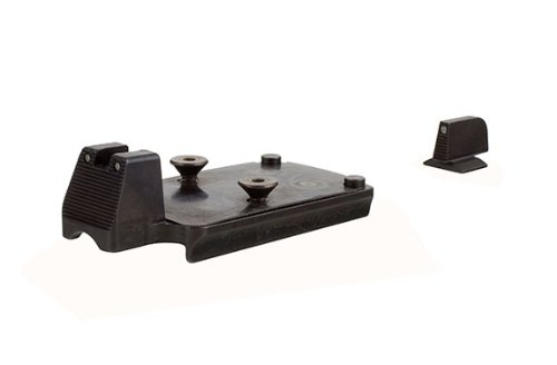 Trijicon RMR Mount with Integrated Night Sight Set for Colt 1911 with Black Front/Black Rear Outline, Orange