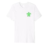 Mens Hawaiian Ohana (Family) Green Sea Turtles Beach T-Shirt Large White