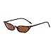 mincl/Sexy Women Small Frame Chic Vintage Designer Lady Cat Sunglasses (leopard-brown)
