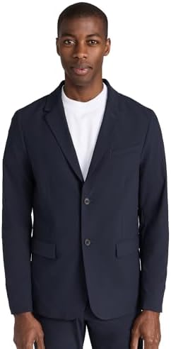 Theory Men's Clinton Precision Ponte Blazer, Baltic, S at Amazon
