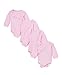 Sweet & Soft Baby Basics Unisex 4-Pack Bodysuits Solid 100% Combed Cotton