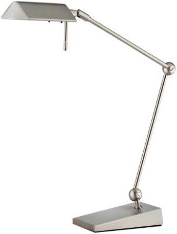 Holtkoetter 9603LED Two-Tone LED Table Lamp with Two Independent Dimmers, Satin Nickel
