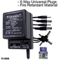 Trisonic TS-505B 1.5 to 12 V 500MA AC/DC Adapter
