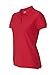 Gildan womens DryBlend 6.3 oz. Double Pique Sport Shirt(G728L)-RED-M