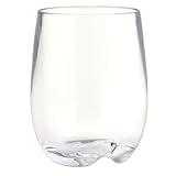 Strahl Design+Contemporary Osteria 8-Ounce Stemless Wine Glass, Set of 4