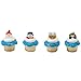 Christmas Holiday Icon Cupcake Rings - 24 pc