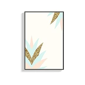 Framed Canvas Wall Art for Living Room, Bedroom Abstract Geometry Pattern Canvas Prints for Home Decoration Ready to Hanging - 16x24 inches