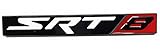 x1 New Black & Red SRT8 Emblem Replaces OEM Mopar Dodge Jeep Chryser SRT 8 Hemi