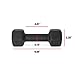 CAP Barbell Black Neoprene Coated Dumbbell, 10 lb Single