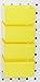 JSP Manufacturing Small Plastic Yellow Storage/Part Bins for Tools, Crafts - 10 Packs