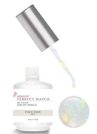 LeChat Perfect Match DUAL SET Soak Off Gel Polish and Dare to Wear Nail Lacquer - Pico Sour - PMS19