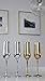 AWEHIRU Gold Champagne Flutes (6 glasses/flutes) by Luxe Glassware, for Parties, Weddings, Anniversaries, Special Occasions, Birthdays and Decoration
