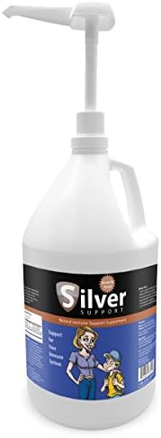 Silver Support Nano Colloidal Silver - Always 3 to 5 Nanometers (1 Gallon)