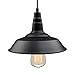 LNC Pendant Lighting for Kitchen Island Barn Hanging Lamp with Paint Baking Finish for Dining Room, Bar Counter, A0190701, Black