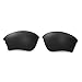 Walleva Polarized Lenses And Rubber Kit(Earsocks+Nosepads) For Oakley Half Jacket XLJ (Black Polarized Lenses + Black Rubber)