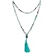 SUNYIK Amazonite Wrap Bracelet,Beaded Necklace Tibetan Buddhist Prayer Beads