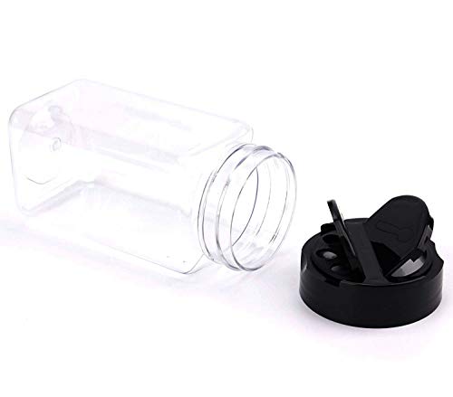Bekith-16-Pack-9-Oz-Plastic-Spice-Jars-Bottles-Containers-with-Black-Cap--Perfect-for-Storing-Spice-Herbs-and-Powders