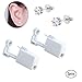 Silver Angel Ear Piercing Gun Disposable Self Mixed Colors Ear Piercing Gun Kit Safety Ear Piercing Gun Kit Tool For Women Men (253 5mm white crown)