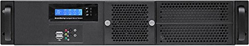 PLINKUSA RACKBUY 2U(Fan LCD)(5.25+2x3.5+4x2.5 HD)Rack Wallmount Chassis(1slot Riser Card)(9.84 Deep)(Mini-ITX)(NO Power Supply,No System and Case Only)IPC-G2250