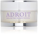 Omiera Adroit Natural Facial, Body, Bikini, And Legs Hair Growth Inhibitor Cream, Minimizes Growth of Unwanted Hair While Preventing Breakouts, After Epilation, Laser or Wax Cream, 1 Ounce