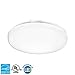 Lithonia Lighting FMLRDL 20IN 35840 M4 14 in. 44W White 120V Ceiling Light, 4000K, 4400 Lumens, 220W Equivalent 20-Inch Dimmable Round LED Flush Mount, 4000, 120 Volts, 44 Watts, Damp Listed