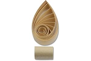 BESTOALL 3mm Metallic Shimmer Pearlescent Paper Strips Quilling Paper Strips Handmade Color Paper 60pcs/Bag 54cm Long for Arts Crafts DIY (Ivory Yellow)