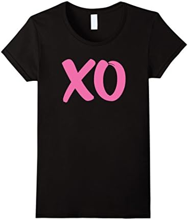 Women's XO Valentines Day Tshirt XOXO LOVE Girl Women Medium Black