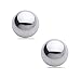 Tisoro Sterling Silver Ball Stud Earrings in 3mm, 6mm, 8mm, 10mm, 12mm and 14mm – Hypoallergenic Earrings