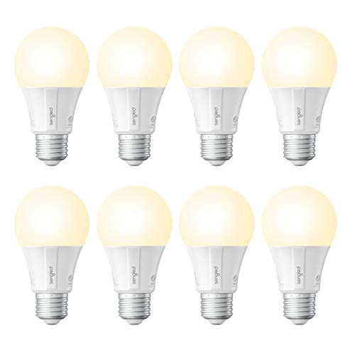 Sengled Zigbee Smart Light Bulbs, Smart Hub Required, Works with SmartThings and Echo with built-in Hub, Voice Control with Alexa and Google Home, Soft White 60W Eqv. A19 Alexa Light Bulb, 8 Pack