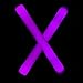 Fun Central LED Foam Sticks - 12 Pack, 16-Inch, 3 Light-Up Modes For Mardi Gras & St Patricks Day (Purple)