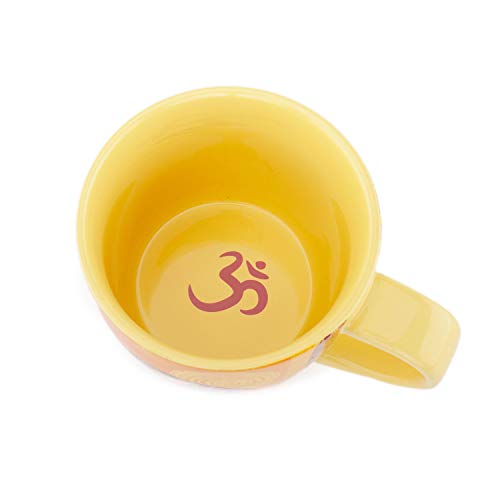 Bodhi YogiMug Keramiktasse Elephantasy | Keramiktasse (orange-gelb) mit Design-Print | nicht nur für Yoga-Fans | Kaffeetasse, Teetasse, Chai | Geschenk | 300 ml – Bild 6