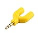Yosoo 3.5mm Stereo Audio Earphone Headphone 2 Way Splitter Adapter Cable-Gold Plated(Random Color)