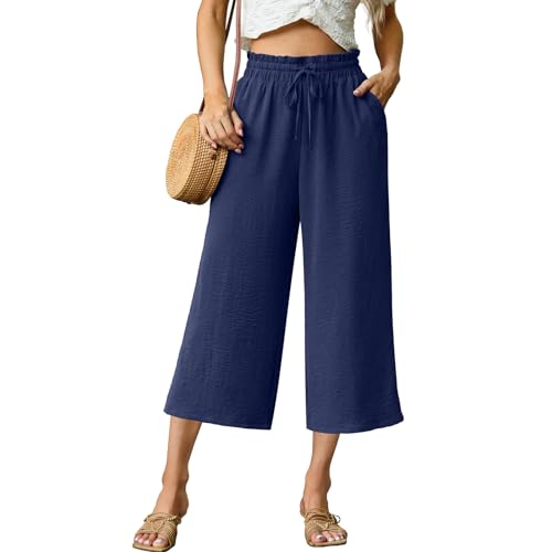 FREEOAK Palazzo Pants High Waist Wide Leg