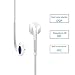 VMTOP l011 19 Premium Earbuds Earphones with Mic and Remote for Smart Phones, Android, Tablet - 3.5 mm – White