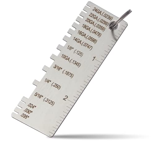 ZeeDix Portable Metal Sheet Thickness Gauge Stainless Steel Plated