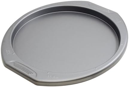 G & S Metal Products Company PF40 Preferred Nonstick 12 Durable, American-Made, Steel Pizza Pan with Easy-to-Grip Handles, Medium, Gray
