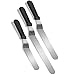 G.a HOMEFAVOR 3-piece Angled Icing Cake Spatula Decorating Spatulas Set（Length 11'-13''-15'', Stainless Steel）