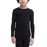 Subuteay Boys Thermal Top Fleece Lined Long Johns Set Kids Base Layer Ultra Soft