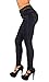 Style G536- Colombian Design, High Waist, Butt Lift, Levanta Cola, Skinny Jeans in Black Size 13