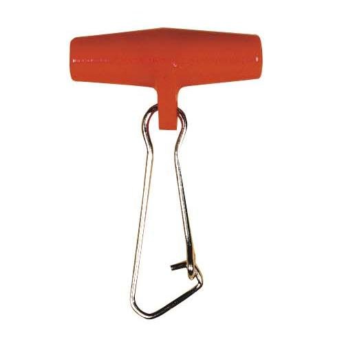 BZS Heavy Duty Red Zip Sinker Sliders/Booms with Strong Steel Clip - Fishing Line Weight Slider for Boat Sea Fishing Rigs Fishing Tackle Accessories - Pack of 100x