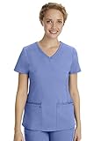 healing hands Yoga Scrubs Top for Women Purple