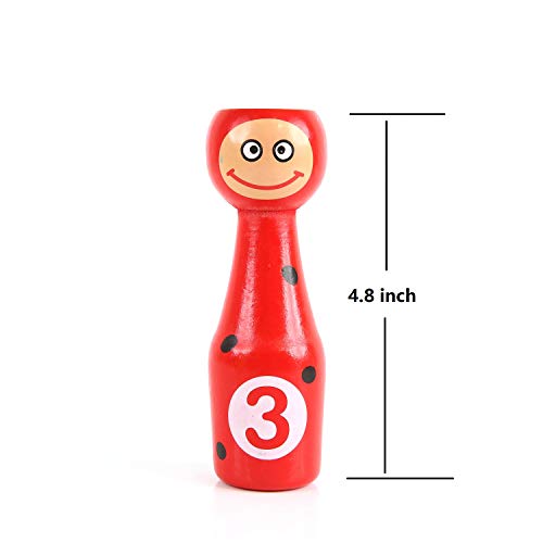 image for Neato Tek Cute Indoor Outdoor Kids Bowling Friends Play Set Animal Bow