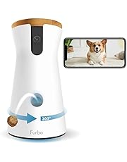 Furbo 360 Deg Dog Camera: [New 2022] Rotating 360 Deg View Wide-Angle Pet Camera with Treat Tossing, Color Night Vision, 1080p HD Pan, 2-Way Audio, Barking Alerts, WiFi, Designed for Dogs