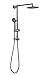 Fennocasa Polaris 1 Rain Shower System, includes 8” Rainfall Shower Head with High Pressure Handheld Combo, 3-Setting Handheld Spray, Height Adjustable Spray Holder, 60” Hose (Brushed Nickel)